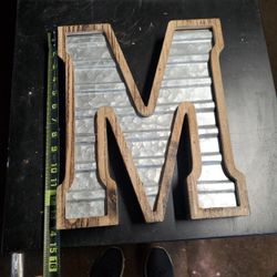 Letter "M" or "W" Wall Decor