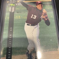 Derek Jeter Rookie Card New York Yankees Kalamazoo 1992 Classic