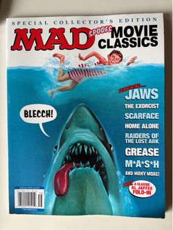 MAD Magazine spoof classics  Features  Jaws, The Exorcist, Scarface, Home Alone, Raiders of the Lost Ark, Grease, M*A*S*H