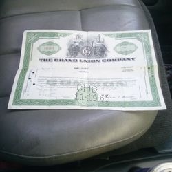 The Original Grand Union Company Share 