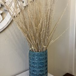 Vase And Dry Grass Decor