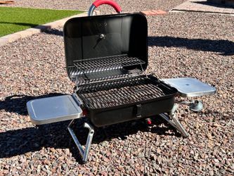 Portable Grill Table Top ( Uses 1 Lb Can Propane) camping, picnic, lake, river, beach worksite.