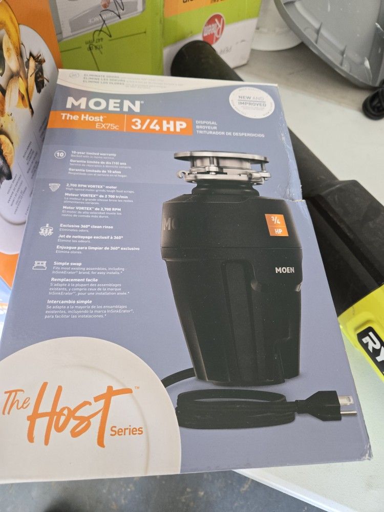Moen 3/4 Hp Garbage Disposal New