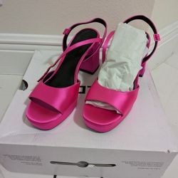 New Hot Pink Platform Heels