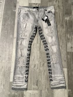Heart Less Stacked Jeans