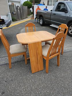 table and 4 chairs38x30 plus 12