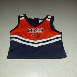 3/6 MONTH CHICAGO BEARS TOP WITH SEWN ON LETTERS AND LOGO 