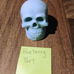 Blueberry Tart Skull Candle 