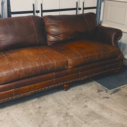 Leather 7' Couch