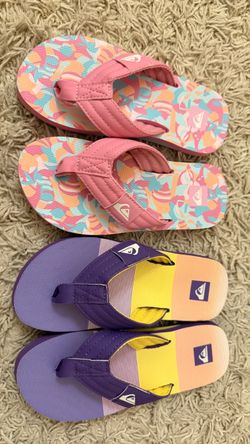 Quiksilver Kids Flip Flops Size 12 Size 13