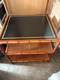 Antique John Widdicomb three tier end / side / accent table