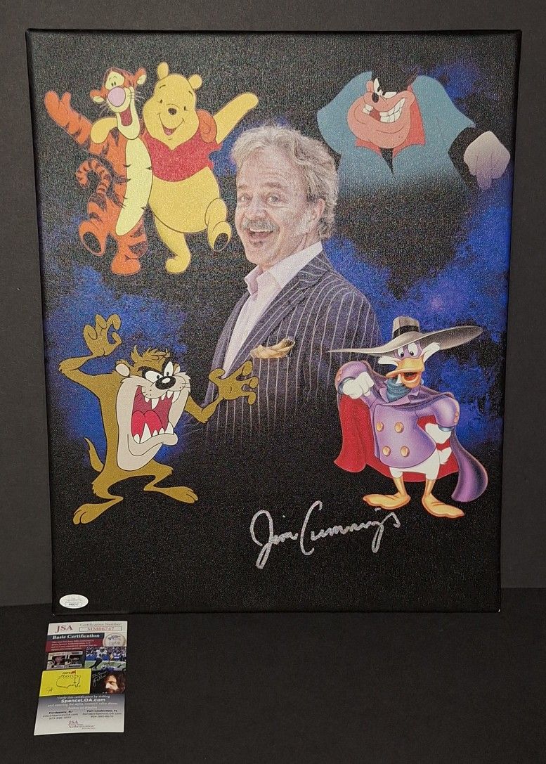 🔥 Jim Cummings Autographed 16x20 Canvas JSA COA🔥