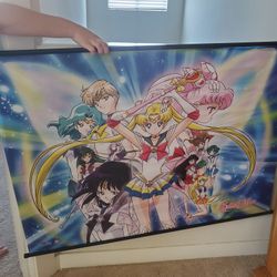 Sailor Moon Poster Roll Up Fabric