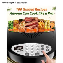 Nuwave Oven Pro Plus Air Fryer, Infra-Red Countertop, 2025 Advanced Convection, No Defrosting or Preheating, Cook Fresh or Frozen, Durable Power Dome,