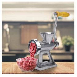 Manual Stainless Steel Meat Grinder with Sausage Stuffer – Hand Crank