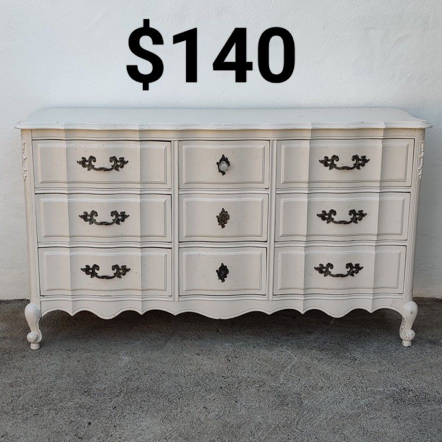 Dresser French Provisional Bureau Chest of 9 Drawers