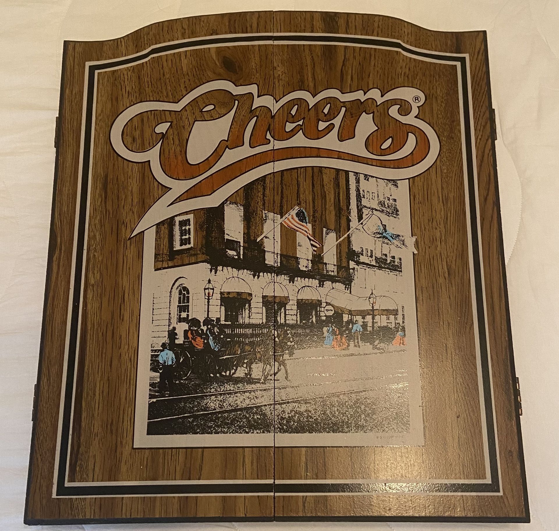 Vintage Cheers Dart Board Wood set for Sale in Houston, TX