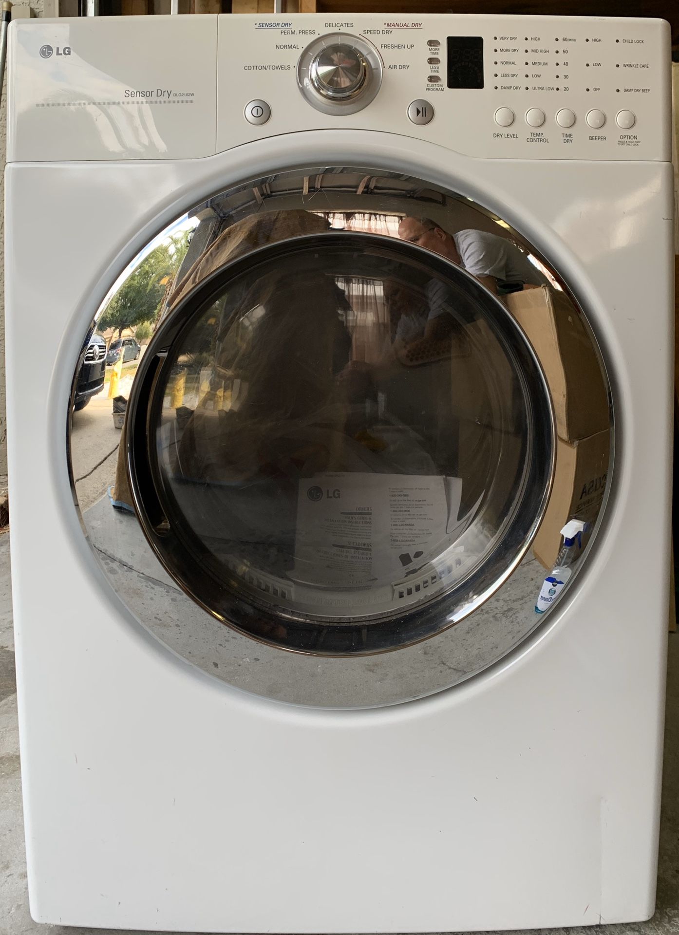 Gas Dryer, LG, DLG2102W