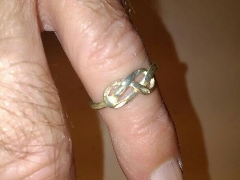 Sterling Silver Love Is Forever Ring. Size 6.5.