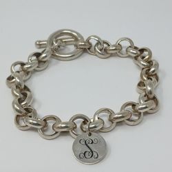 Ladies .925 Silver Charm Bracelet 42g (#26256)