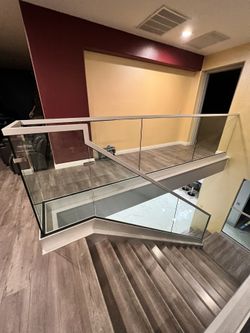 Staircase, Glass Rails ,glass Banister Glass Railings 