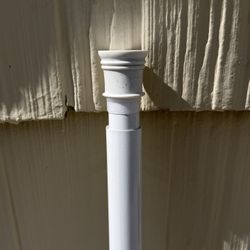 White Curtain/Bathroom Extending Rod 