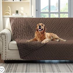 AMZTEX Dog Bed Blanket Waterproof Reversible Cat Bed Cover Sofa Cover Pet Blanket for Furniture Bed Couch Sofa