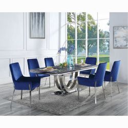 NEW ACME  Cambrie Dining Table W/Engineered Stone Top