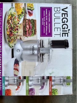 NEW - Magic Bullet Veggie Bullet 3-in-1 (Never Used)