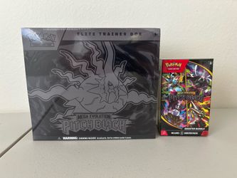 💸 CLEAN PITCH BLACK ETB AND BOOSTER BUNDLE - POKEMON ELITE TRAINER BOX 💸