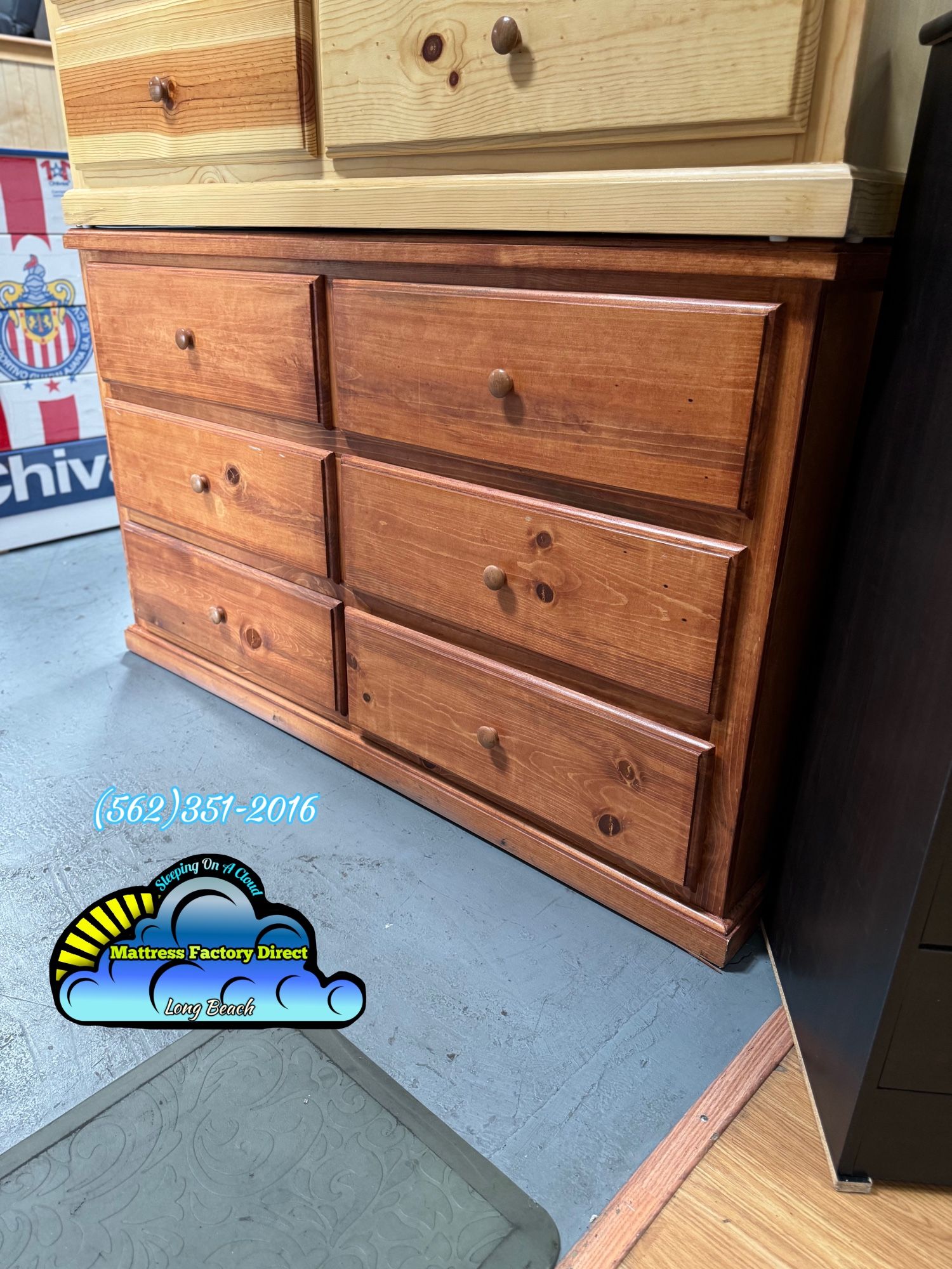 Six Drawer Oak Dresser Cajonera Comoda Nueva
