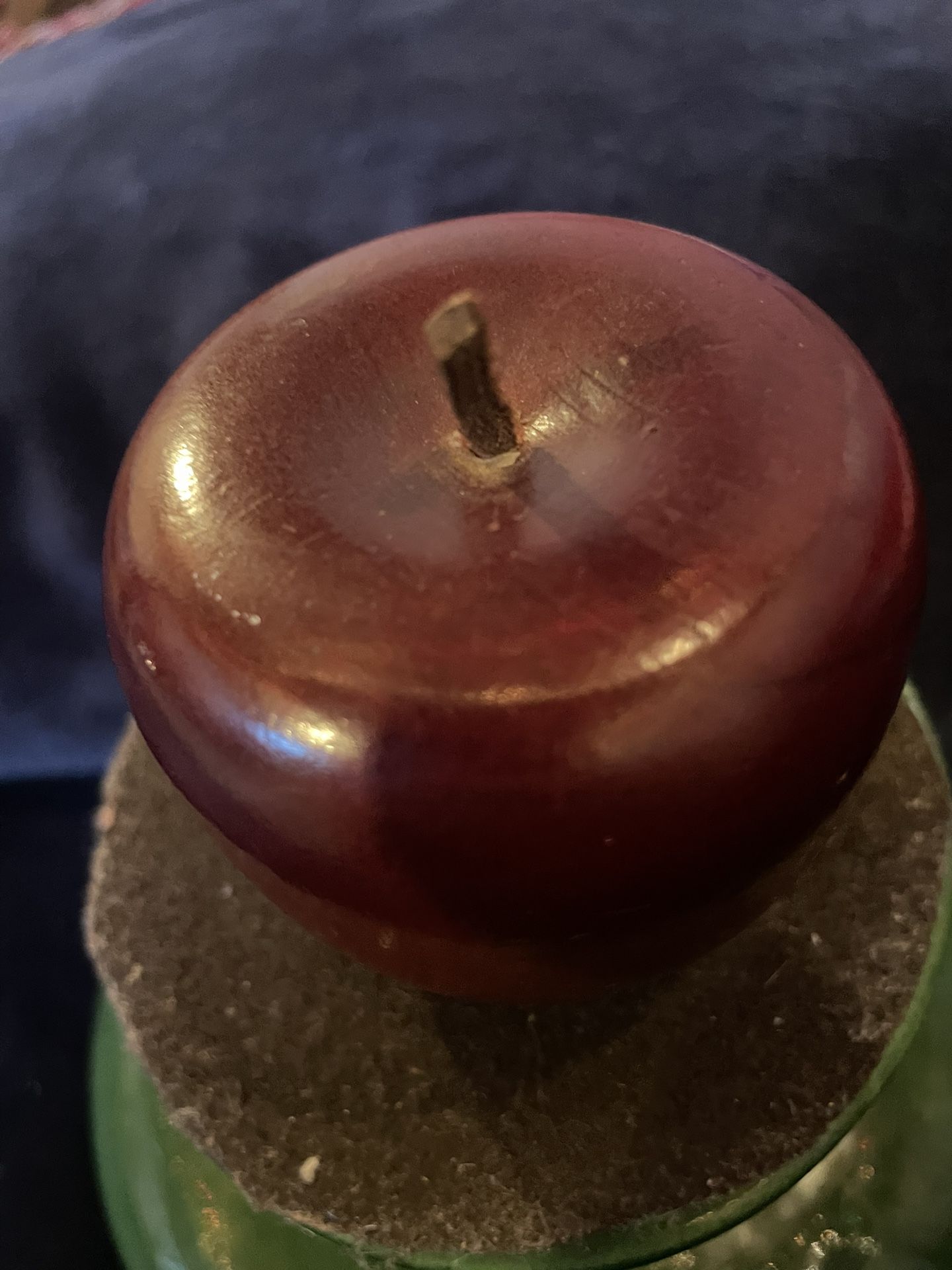 Vintage Turned Wood Apple