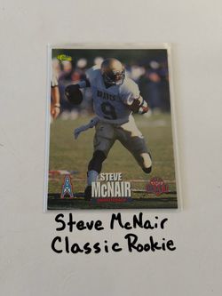 Steve McNair Houston Oilers All-Pro QB Classic Rookie Card.