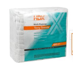 14 in. x 14 in. Terry Towels (100-Count)