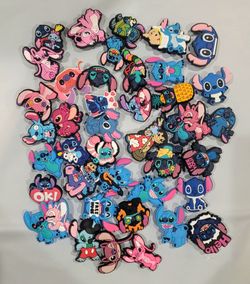 40 Pieces Lilo Stitch Crocs Charms D69