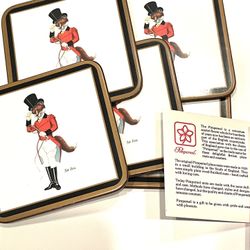 Pimpernel Sir Fox & Tropical Fish Coasters