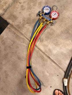 Yellow Jacket hose and gauges