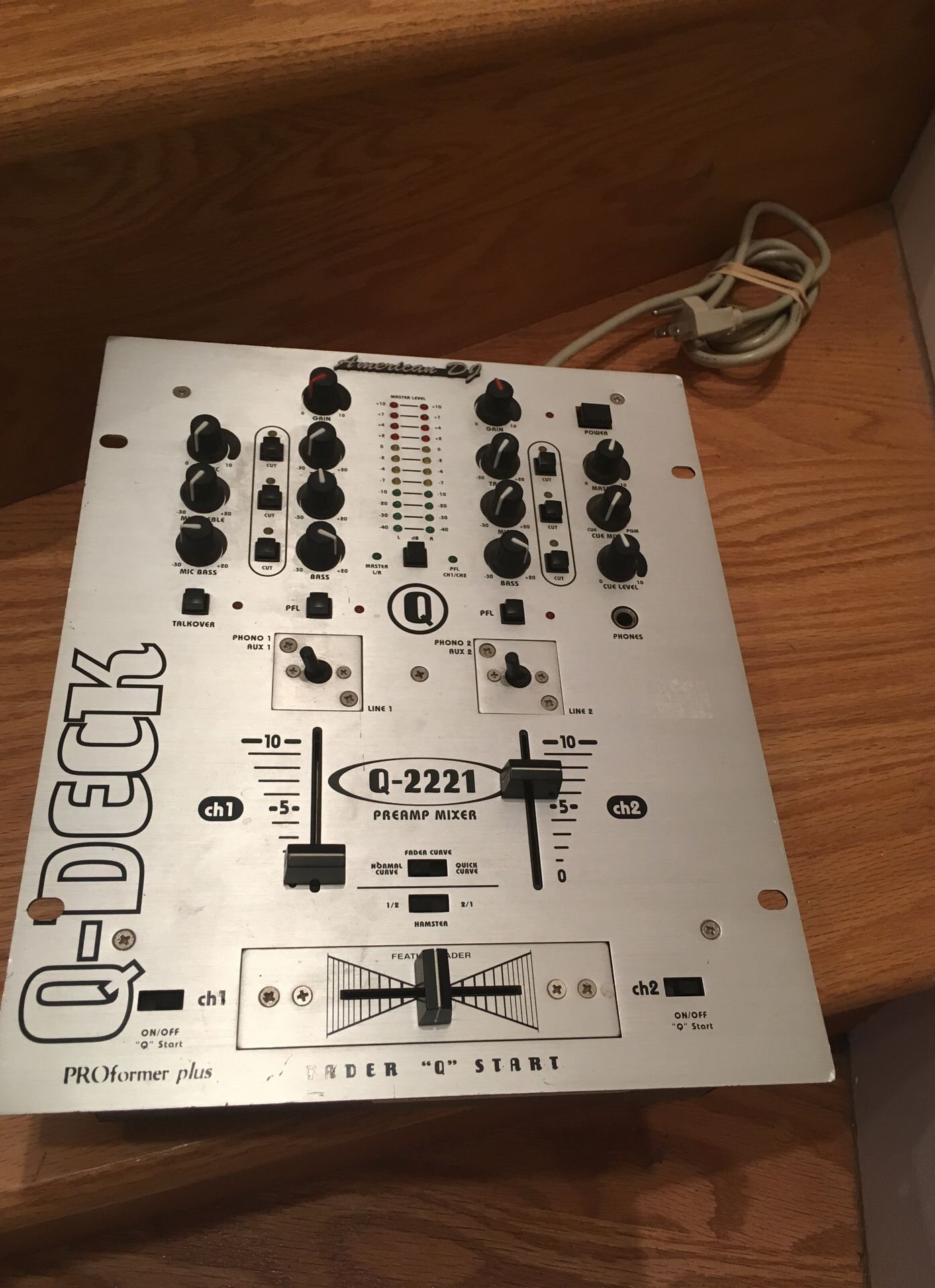 American DJ mixer with two Channels