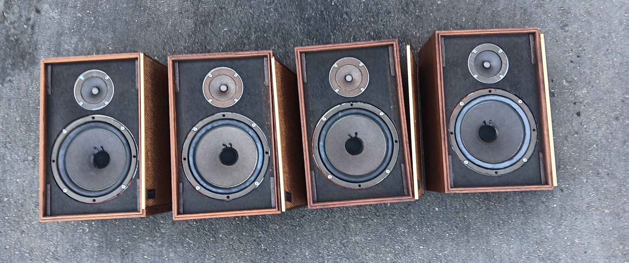 4 - Wharfedale W25 Speakers Tested, In Fair Pre-Owned Condition - Tested Working