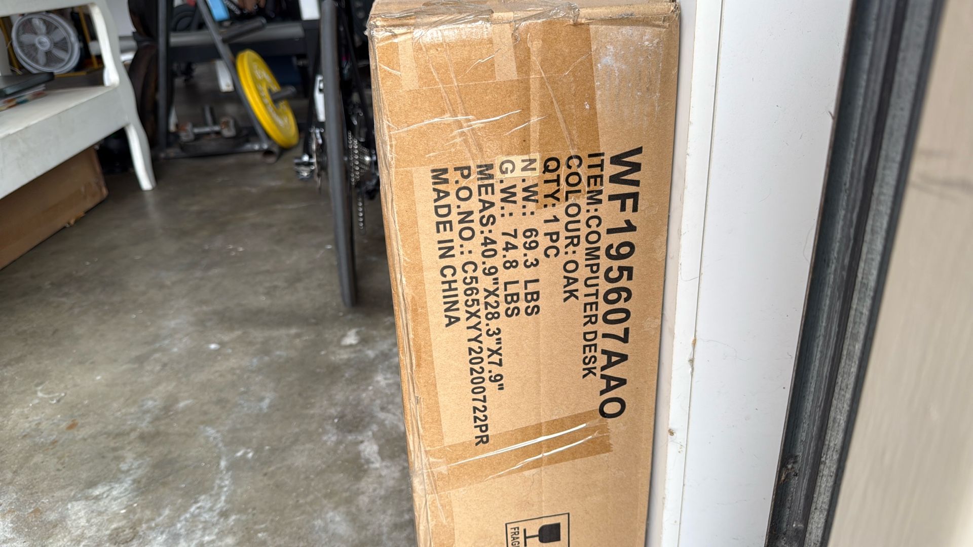 Unopened desk Inside Box Still