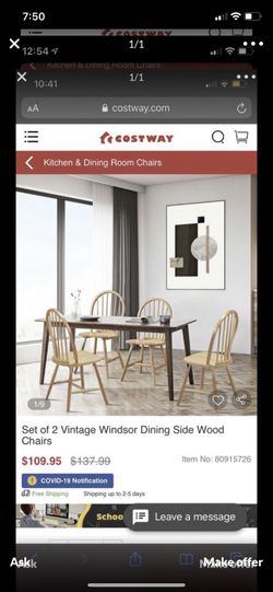 4 wooden chairs
