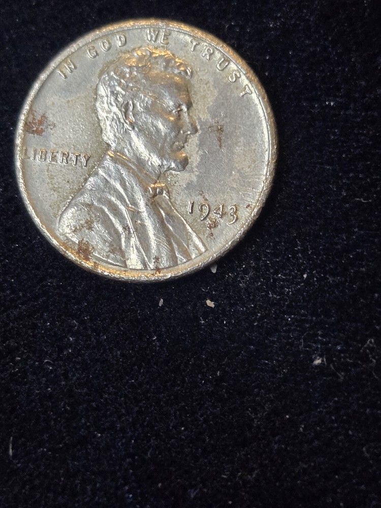 rare 1943 steel penny S over S over S mint mark