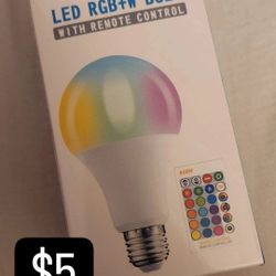 LED Lightbulb W/remote