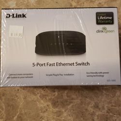 D-Link 5-Port Fast Ethernet Switch DES-1005E