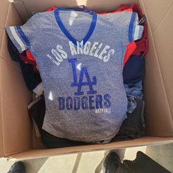 Womens LA DODGERS BLINGGED SHIRT