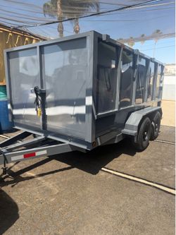 Smooth dump trailer in stock