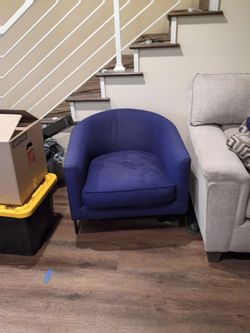 Royal blue high end chairs  2 of them