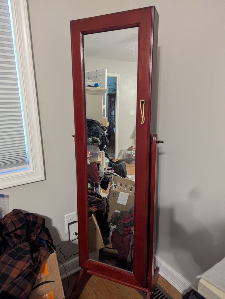 Jewelry Mirror Armoire Cabinet