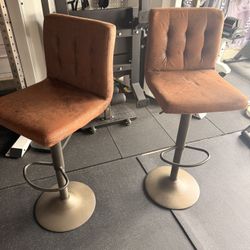 Bar Stools  Slowly Go Done When Sitting. 