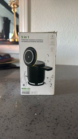 💥$15💥5 In 1 Wireless Charging Station Out Door Bluetooth Speaker 